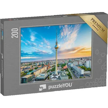 Puzzle puzzle 200 dílků „Televizní věž na Alexanderplatz, Berlín, Německo“