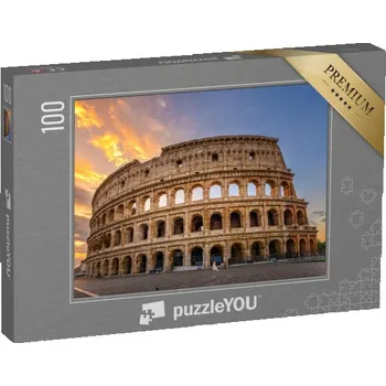 Puzzle puzzle 100 dílků „Koloseum při východu slunce, Řím, Itálie“