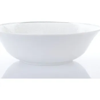 Nádobí Thun 1794 Mísa kompotová, český porcelán, 25 cm, Opal, krajka, šedá, Thun