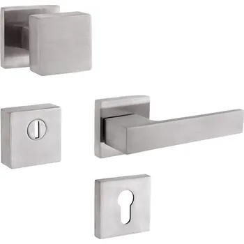 Dveřní kování ROSTEX Bezpečnostní kování - RAVENA Provedení: klika - klika, Povrch: IN - nerez