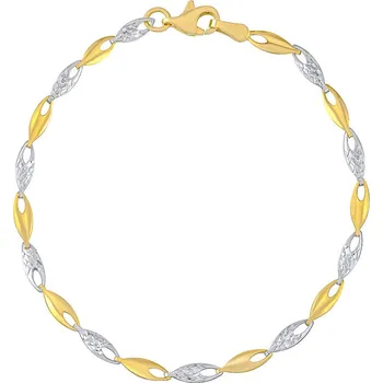 Náramek Zlatý náramek Zaria ze žlutého a bílého zlata - 3 mm varianta 18 cm FNN1682BGYW-18 cm