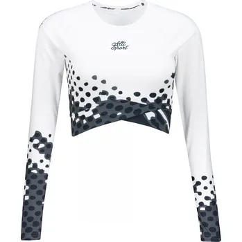 Dámský funkční crop top premium ALTISPORT VOJ/ALW109TR04 BÍLOČERNÁ XL