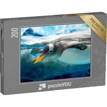 Puzzle puzzle 200 dílků „Plavající tučňák“