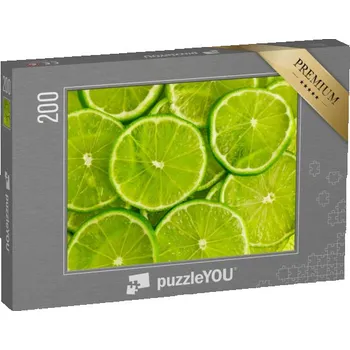 Puzzle puzzle 200 dílků „Citrusové plody, plátky limetky“