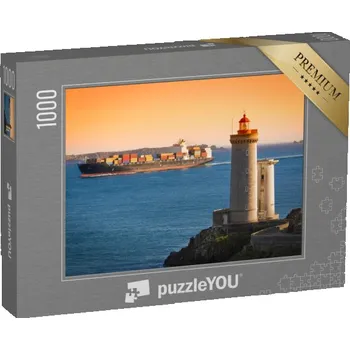 Puzzle puzzle „Maják Phare du Petit Minou v Bretani, Francie“