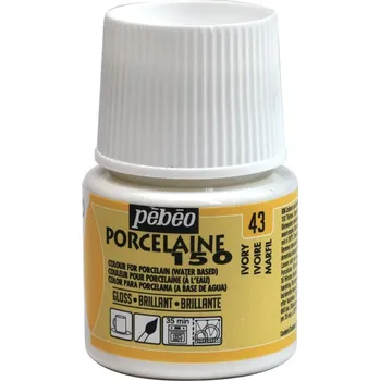 Speciální výtvarná barva Barva na porcelán Pébéo Porcelaine 150 45 ml - 43 Ivory