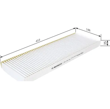 Ventilátor topení a klimatizace Filtr, vzduch v interiéru BOSCH 1 987 432 030