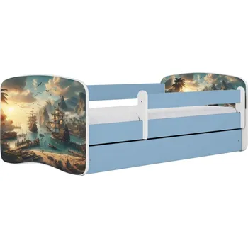 Dětská postel Dětská postel Babydreams loď modrá, varianta 70x140, bez šuplíků, bez matrace