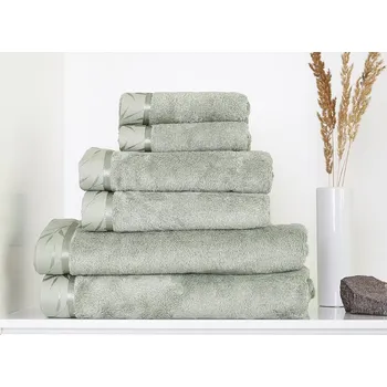 Ručník Matějovský Luna světle zelená Zelená Bambus/Bavlna 50/100