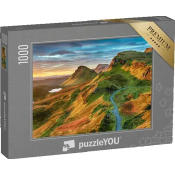 Puzzle puzzle „Skalní útvary v Quiraingu, ostrov Skye, Skotsko“