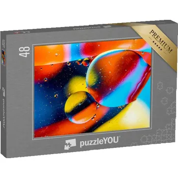 Puzzle puzzle 48 dílků „Planety, vesmír, kosmické abstraktní pozadí“