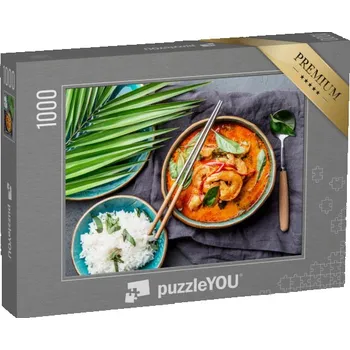 Puzzle puzzle „Kari polévka s krevetami, Thajsko“