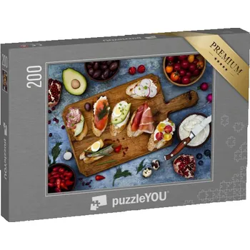 Puzzle puzzle 200 dílků „Tradiční španělské tapas k obědu“