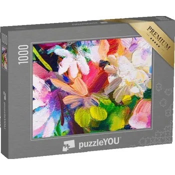 Puzzle puzzle „Květiny, olejomalba v impresionistickém stylu“