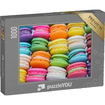 Puzzle puzzle „Svádění v pastelových barvách, francouzské makronky“