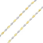 Zlatý náhrdelník Zaria ze žlutého a bílého zlata - 3 mm varianta 50 cm FNN1682NGYW-50 cm