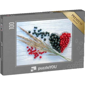 Puzzle puzzle 100 dílků „Čerstvý červený a černý rybíz“