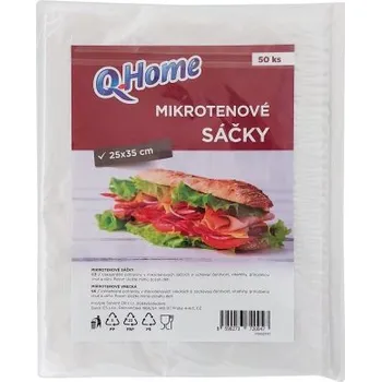 Sáček na potraviny Q-Home Svačinové sáčky 25 x 35 cm 50 ks