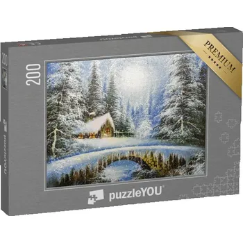 Puzzle puzzle 200 dílků „Textura olejomalba, impresionismus“