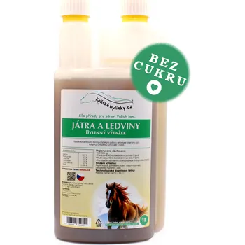Krmivo pro koně Koňské bylinky Bylinný výtažek - Játra a ledviny 1l