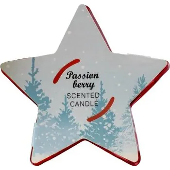 Svíčka Q-Home Vonná svíčka Hvězda červená 125 g