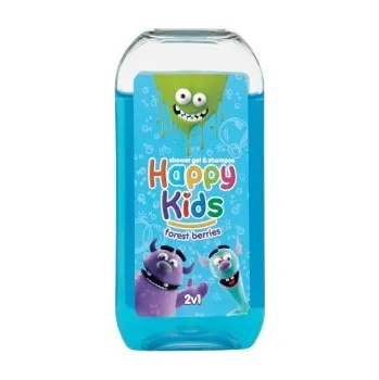 Koupelová kosmetika Happy Kids Sprchový gel a šampon forest berries 2v1 50ml