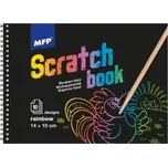 Škrabací obrázek blok 14x10cm 10l mix/duha