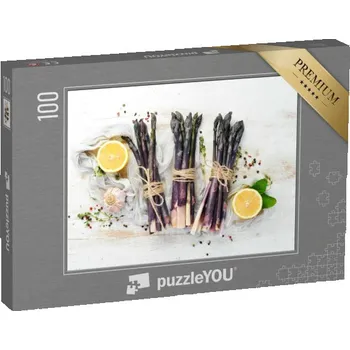 Puzzle puzzle 100 dílků „Čerstvý fialový chřest s citronem a česnekem“