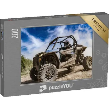 Puzzle puzzle 200 dílků „Extrémní jízda s buginou na štěrkové trati“