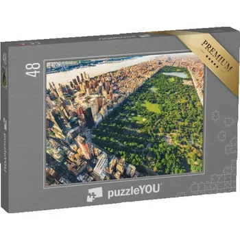 Puzzle puzzle 48 dílků „Letecký pohled na Manhattan, New York, USA“