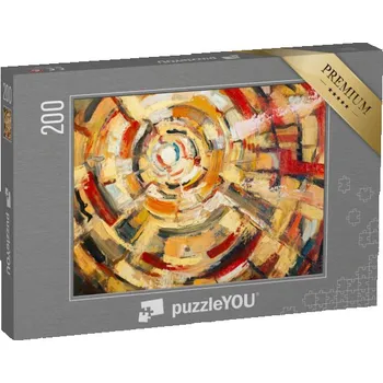 Puzzle puzzle 200 dílků „Originální olejomalba na plátně, abstraktní umění“