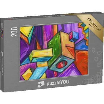 Puzzle puzzle 200 dílků „Cubic Dream, moderní současný styl“
