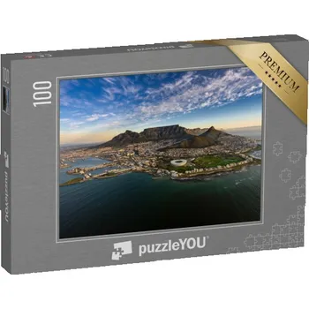 Puzzle puzzle 100 dílků „Západ slunce na Stolové hoře, Kapské Město, Jihoafrická republika“