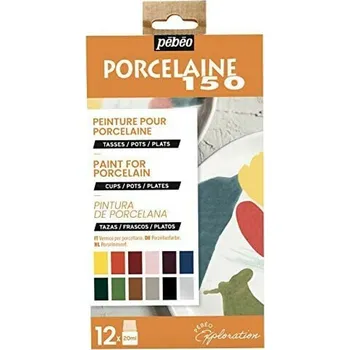 Výtvárné potřeby Sada barev na porcelán Pébéo Porcelaine 150 12 × 20 ml II