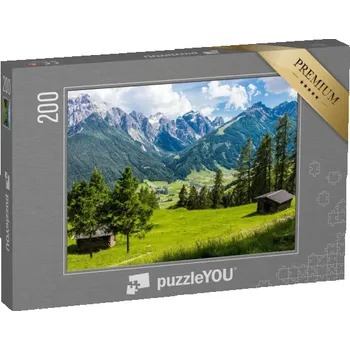 Puzzle puzzle 200 dílků „Panoramatický pohled na údolí Stubai, Tyrolsko, Rakousko“