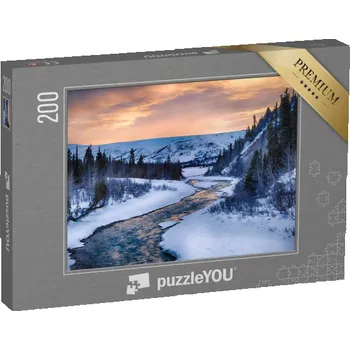 Puzzle puzzle 200 dílků „Průzračné vody Phelan Creek, Aljaška“