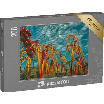 Puzzle puzzle 200 dílků „Horská dráha Beto Carrero World v Santa Catarině, Brazílie“