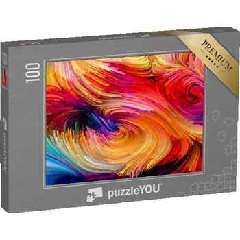 Puzzle puzzle 100 dílků „Kreativní obrázek, barvy na virtuálním plátně“