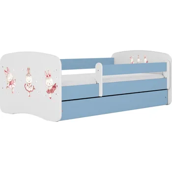 Dětská postel Dětská postel Babydreams králíčci modrá, varianta 70x140, bez šuplíků, bez matrace