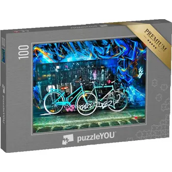 Puzzle puzzle 100 dílků „Jízdní kola a graffiti“