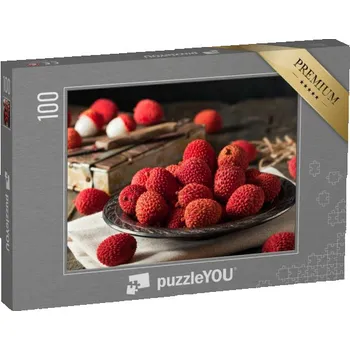 Puzzle puzzle 100 dílků „Plody liči z ekologického zemědělství“