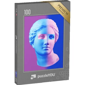 Puzzle puzzle 100 dílků „Koláž současného umění, Venušina busta“