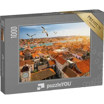 Puzzle puzzle „Pohled na město Trogir s racky, Chorvatsko“