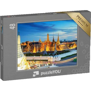 Puzzle puzzle 48 dílků „Chrám smaragdového Buddhy v Bangkoku, Thajsko“