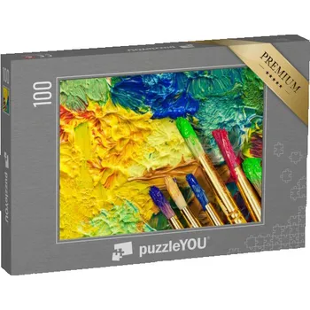 Puzzle puzzle 100 dílků „Působivé umění a radost z malování“