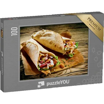 Puzzle puzzle 100 dílků „Tradiční kuchyně, čerstvá turecká pizza“