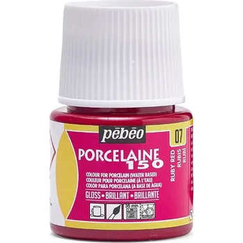 Speciální výtvarná barva Barva na porcelán Pébéo Porcelaine 150 45 ml - 07 Ruby Red