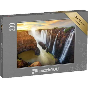 Puzzle puzzle 200 dílků „Viktoriiny vodopády v Zambii a Zimbabwe“