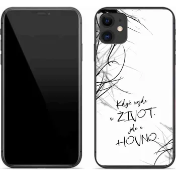 Pouzdro na mobilní telefon Gelový kryt mmCase na iPhone 11 - vtipný text 16 bílé pozadí