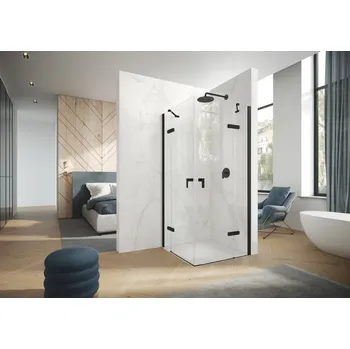 Hüppe Astra křídlové dveře s pevným segmentem rohový vstup